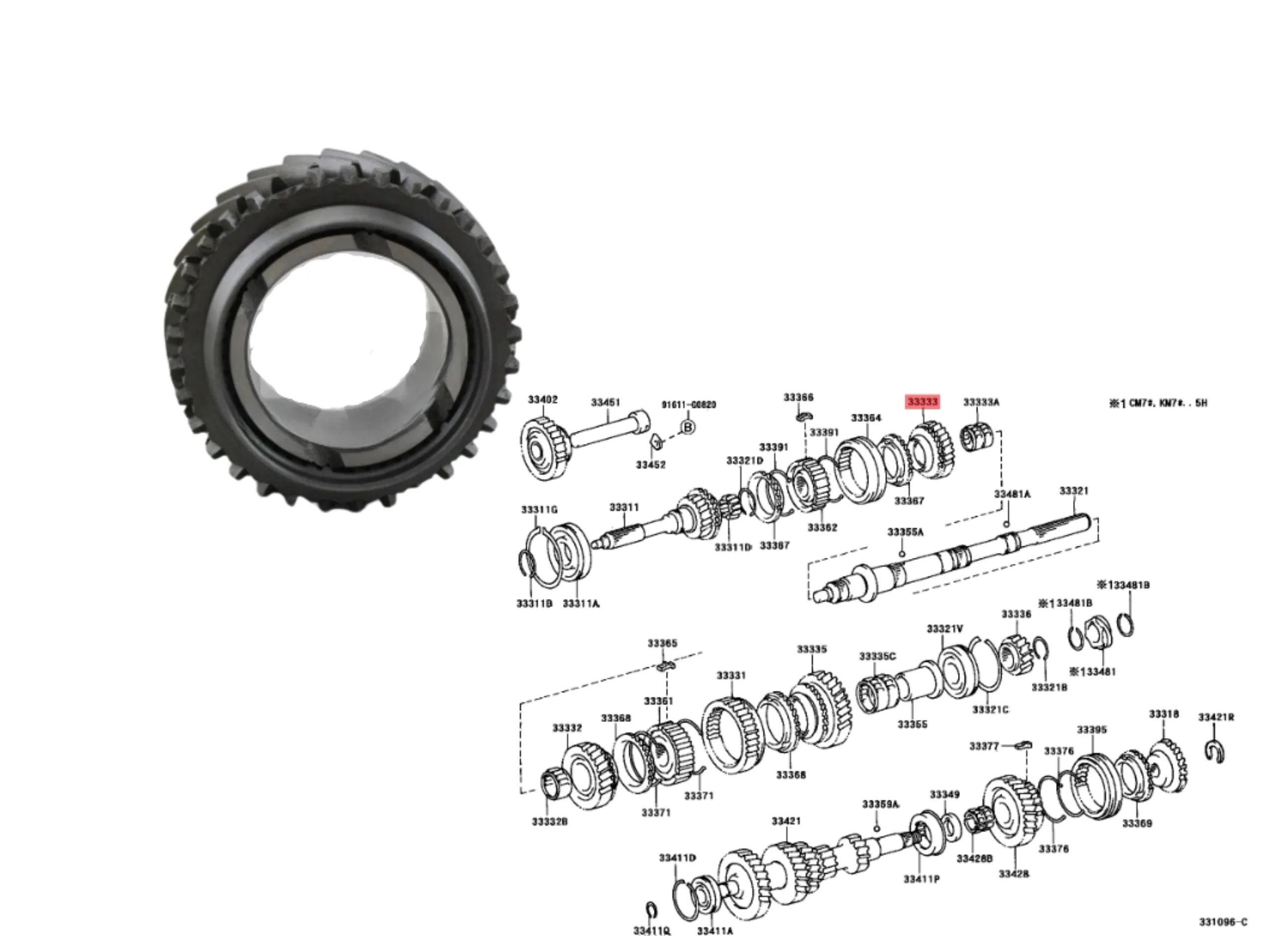 ENGRANAJE 3 HILUX 92/2004 3L 5L 27 DIENTES TWN