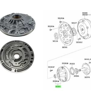 BOMBA ACEITE CAJA AUTOMATICA HILUX/SW4 2005- *SIN ENGRANAJES*