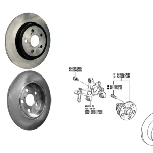 DISCO FRENO TRASERO COROLLA 2020- ORIG