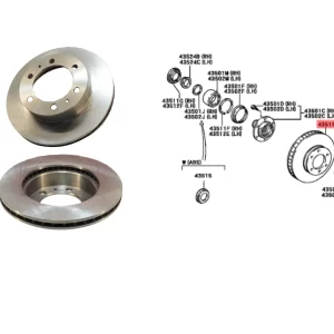 DISCO FRENO HILUX 2005-08 C/MUESTRA / 2012-15 C/CHASIS IMP