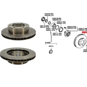 DISCO FRENO SW4 97/2002 IMP.p/LLANTA 15 * CHASIS *