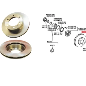 DISCO FRENO HILUX 2005-08 C/MUESTRA / 2012-15 C/CHASIS ORIG