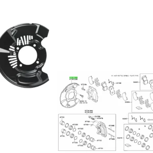 DEFLECTOR DISCO FRENO HILUXSW4 2009- RH ORIG