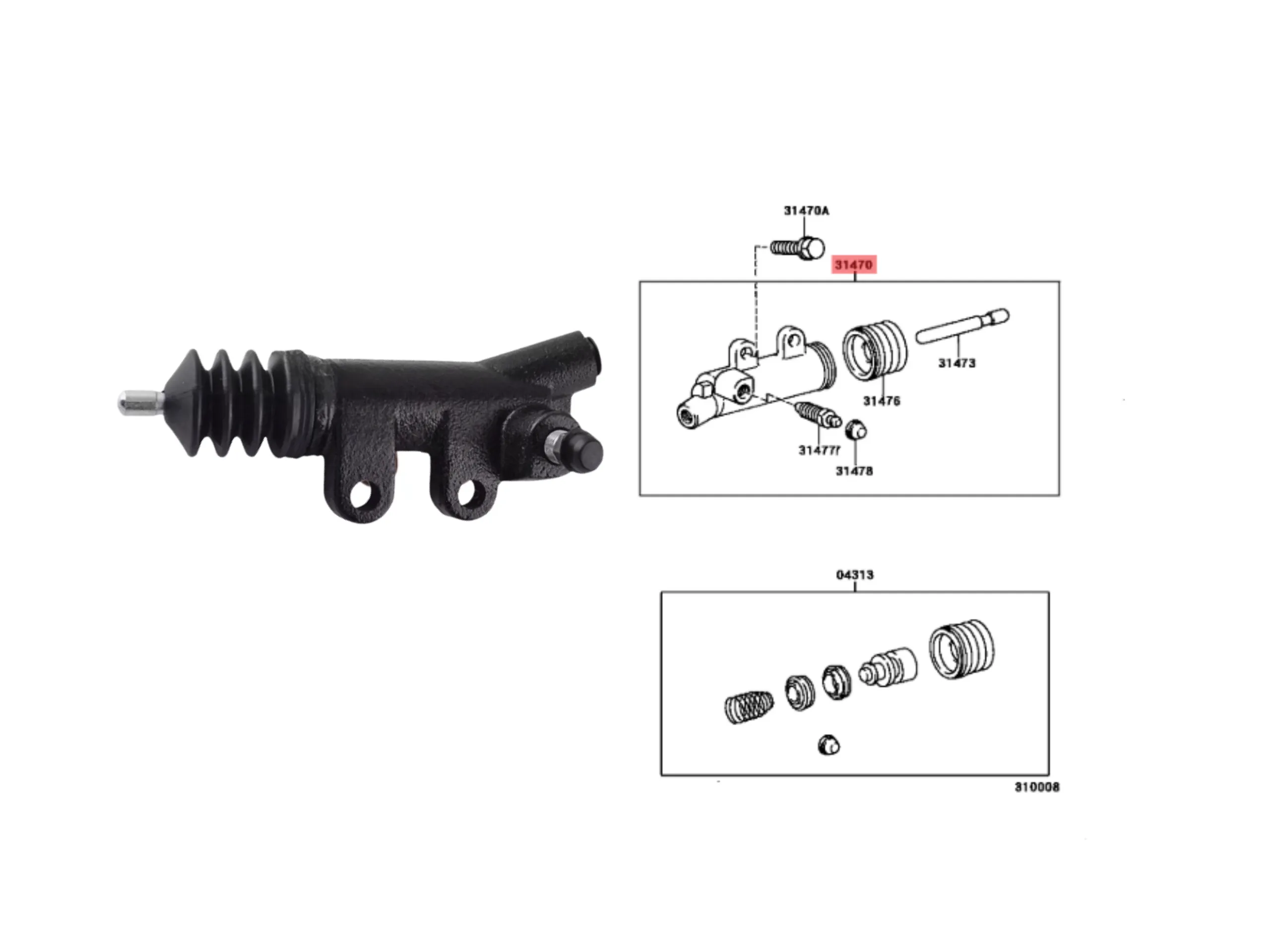 BOMBIN EMBRAGUE HILUX 2016- / SW4 2016- IMP