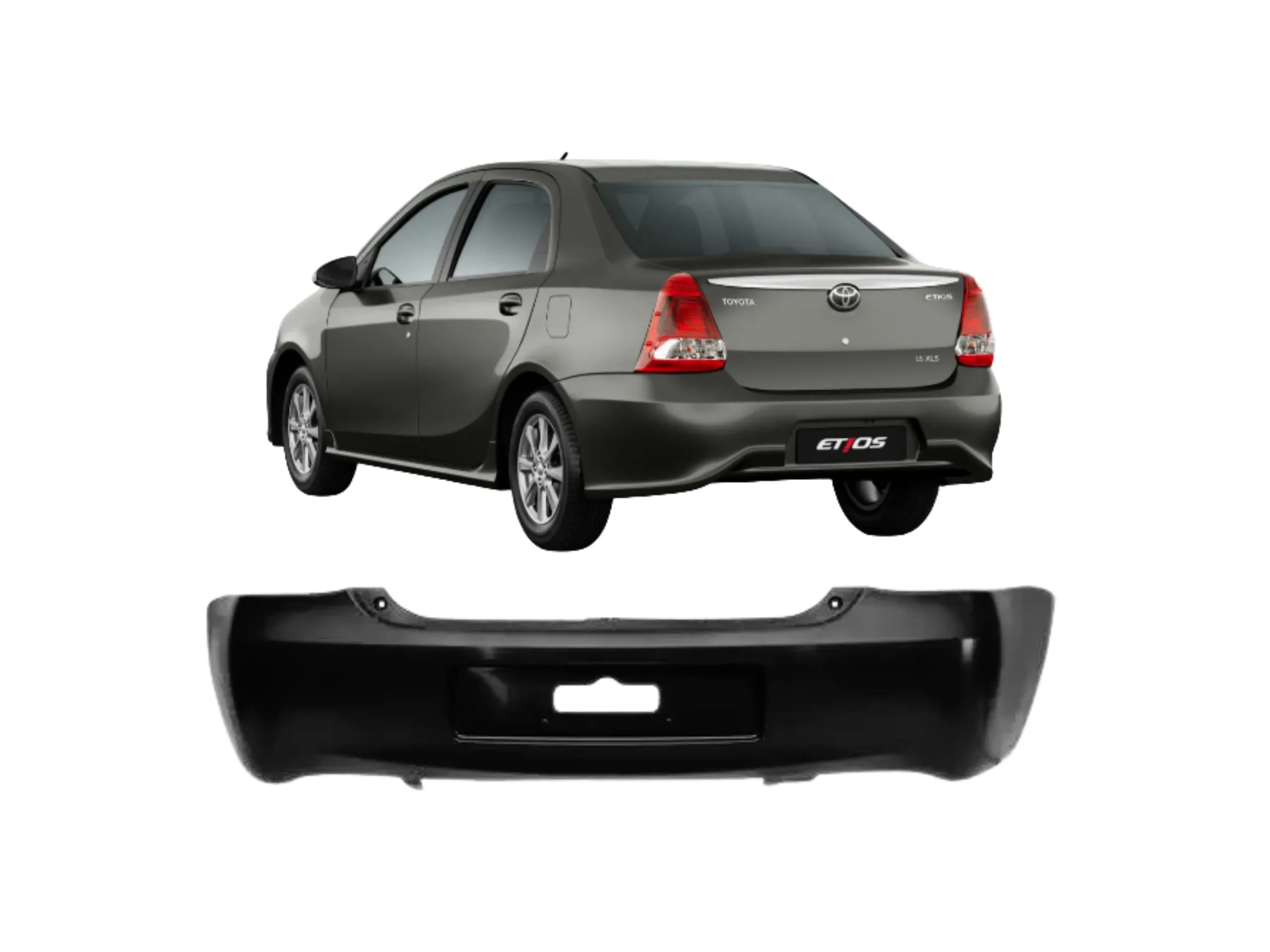 PARAGOLPE TRASERO ETIOS 2017-22 4 PUERTAS
