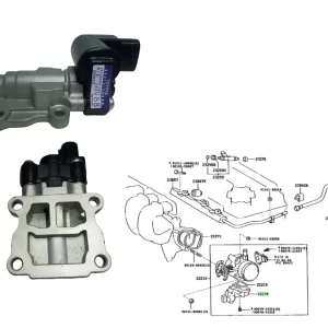 VALVULA CUERPO MARIPOSA COROLLA 02-07 1ZZ 3ZZFE