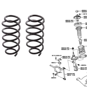 ESPIRAL DELANTERO  COROLLA 2008-13 C/U *VENDER EL PAR* *STD* *VER C/ MUESTRA* NAC