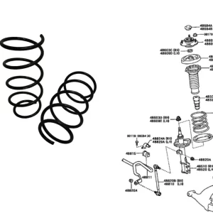 ESPIRAL DELANTERO  COROLLA 02/07 NAFTA C/U *VENDER EL PAR* NACIONAL