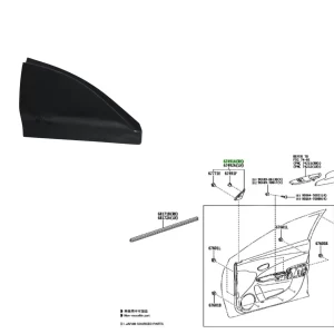 TAPA INTERIOR ESPEJO YARIS 2018- RH