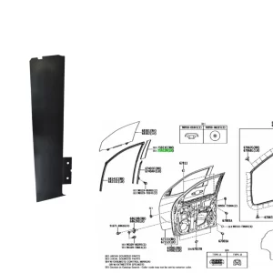 CALCO MARCO PUERTA DELANTERA LH HILUX/SW4 2016