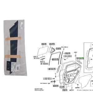 CALCO MARCO PUERTA TRASERA RH SW4 2016-