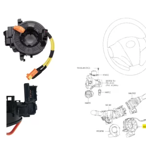 CABLE ESPIRALADO RAV4 2005-12 / PRADO 2009-15 / CAMRY *VER C/MUESTRA TODOS* IMP