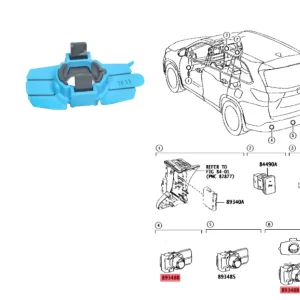 SOPORTE SENSOR ESTACIONAMIENTO TRASERO RAV 2016-