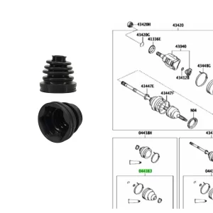 FUELLE HOMOCINETICA  COROLLA 02/08 *SOLO DIESEL* LADO CAJA