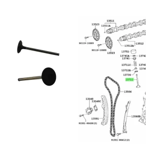 VALVULA ADMISION ETIOS 2013-15 2NR-FE *LLEVA 8* ORIG