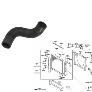 MANGUERA INFERIOR RAD HILUX 2016- TODAS