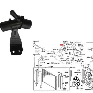 TUBO CONECTOR AGUA COROLLA 2008-21 PLASTICO *TUBO RETORNO 10mm*