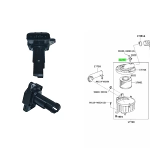 SENSOR FILTRO AIRE HILUX 2005- / SW4 2005- 3.0 / 2012- 2.5 TWN