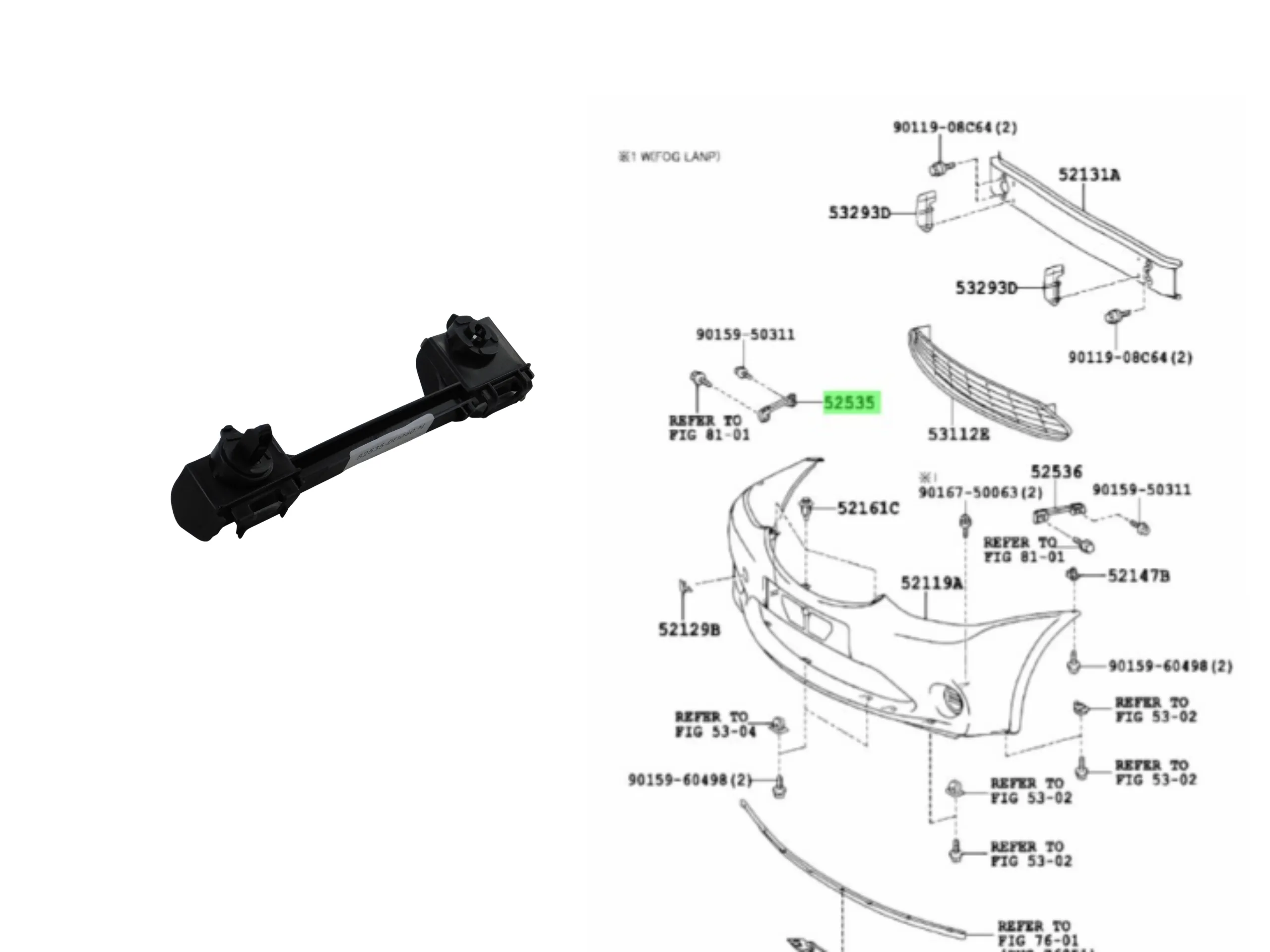SOPORTE PARAGOLPE DELANTERO ETIOS RH NAC.