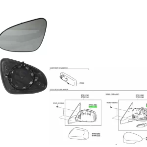 VIDRIO ESPEJO ETIOS 2013- LH MANUAL IMP
