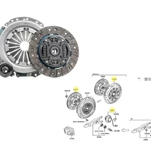 KIT EMBRAGUE HILUX 2016- 1GD 2GD *CON CRAPO NSK* A