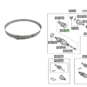 BRIDA FUELLE HOMOCINETICA HILUX 2005/SW4 2005 LADO DIFERENCIAL