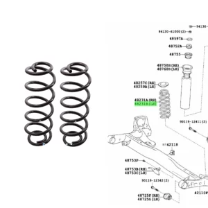ESPIRAL TRASERO ETIOS 2013- TODOS C/U *VENDER EL PAR* *REFORZADO P/GNC -10MTS* NAC