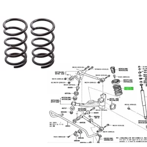 ESPIRAL TRASERO RAV 2001-06 C/U - *VENDER EL PAR* NAC