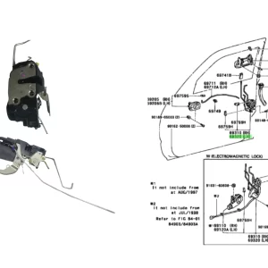 CERRADURA PUERTA DELANTERA LH SW4 2001- ELECT