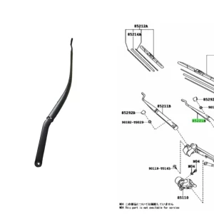 BRAZO IZQUIERDO LIMPIAPARABRISA HILUX/SW4 2016- TODAS