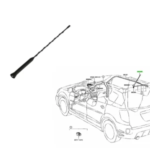 VARILLA ANTENA COROLLA 2002/08 IMP