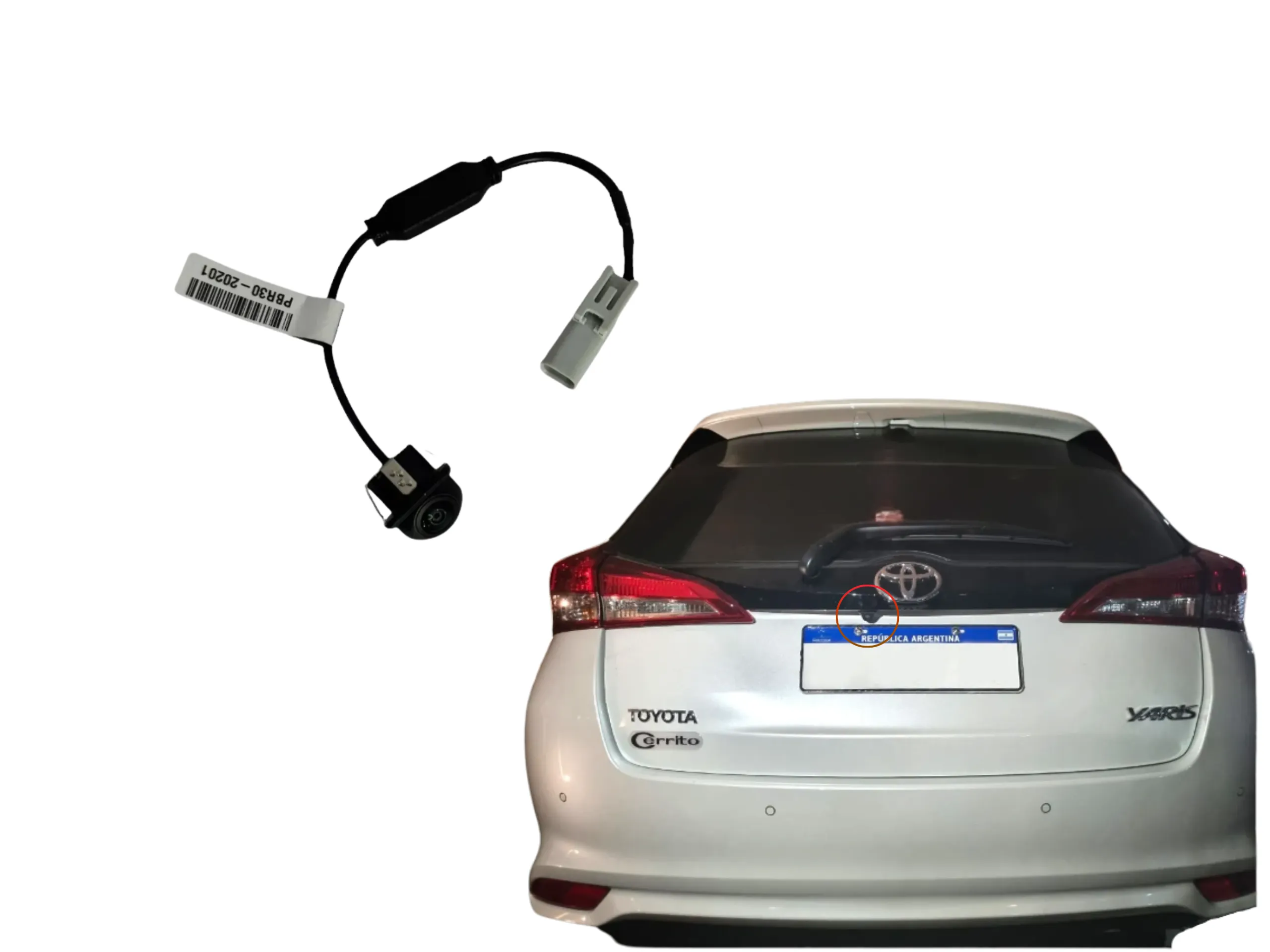 CAMARA RETROCESO ADAPT YARIS *SOLO CABLE Y FICHA*
