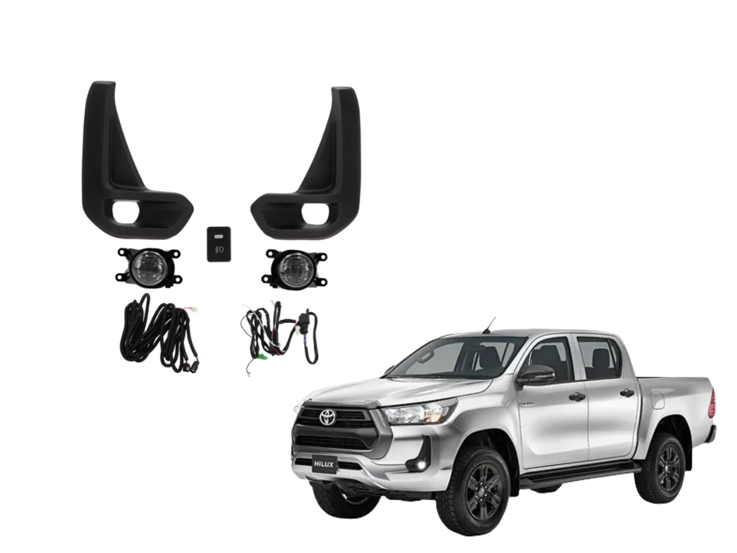 FARO AUXILIAR HILUX 2021- CON LED *KIT* TWN