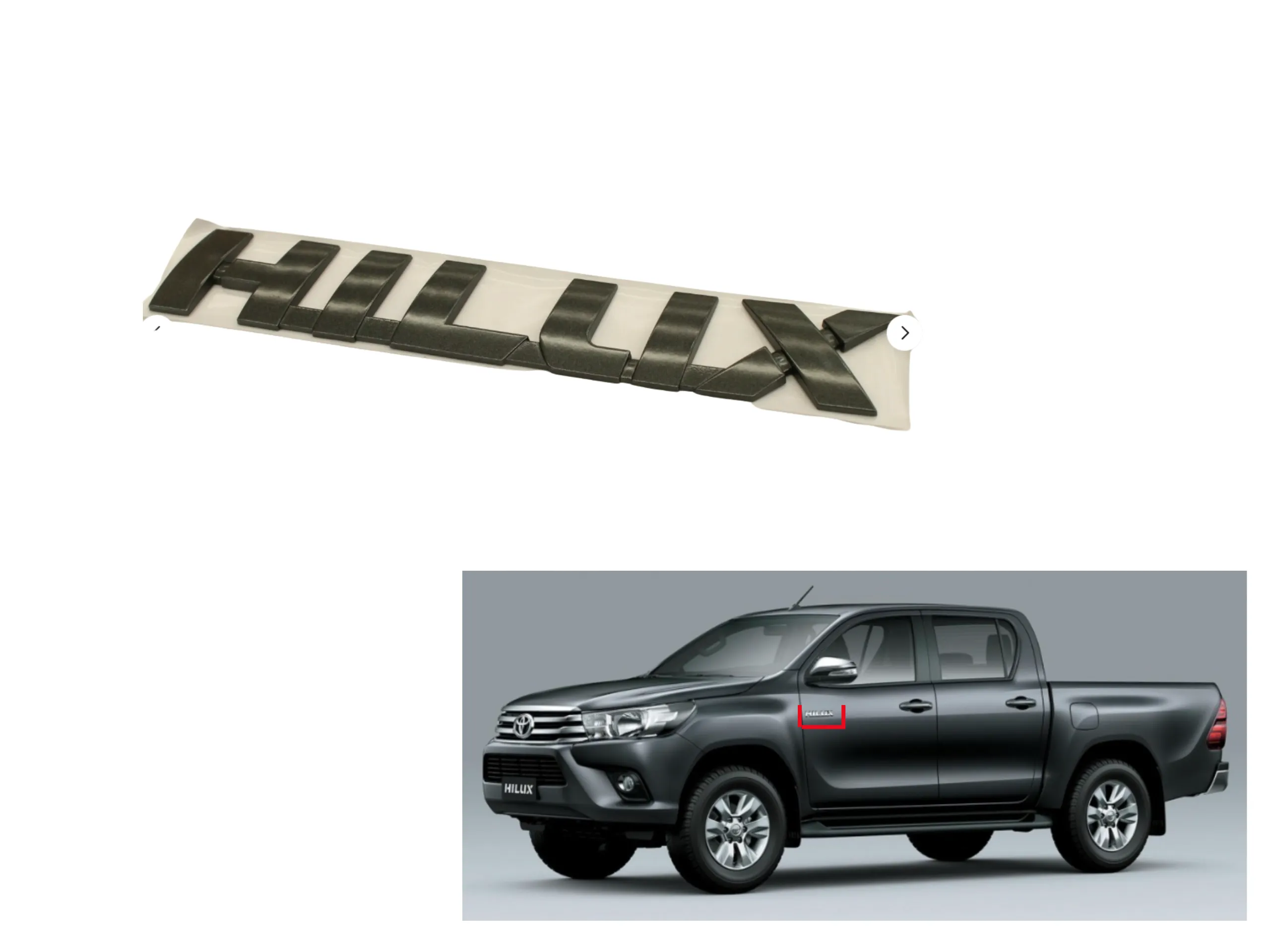 INSIGNIA HILUX 2016- HILUX* PUERTA / PORTON TRASERO *GRIS GRAFITO*