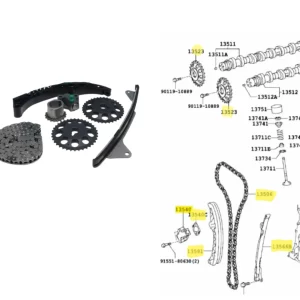 KIT DISTRIBUCION.ETIOS 2013-15- NAFTA 2NR-FE TWN