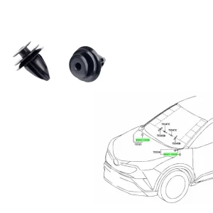 CLIP TAPIZADOS / ZOCALOS PLASTICOS / FENDER TOYOTA VS - HILUX COROLLA ETIOS CROSS YARIS