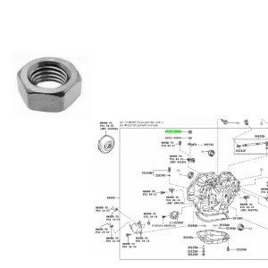 TUERCA AJUSTE RULEMAN CARDAN COASTER 1998/2001