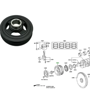 POLEA CIG HILUX / SW4 2016 - *ORIG*
