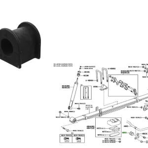 BUJE ESTAB TRAS HILUX WIDE 2024 (LLEVA 1 P/VEHICULO)  TAIWAN